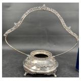 Antq Reed Bennett Silver-Plate Bridal Basket Frame