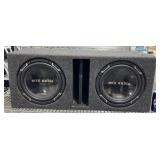 MTX Audio Dual 10' Subwoofers w Enclosure