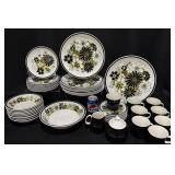 Vntg 70's Mikasa Leilani Cera-Stone Dinnerware Set