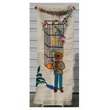 Handwoven 87' Mexican Wall Hanging Tapestry