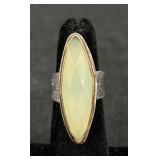 Sterling Silver Ring w MarquiseStone Sz 5