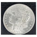 1921 Morgan Silver Dollar Coin
