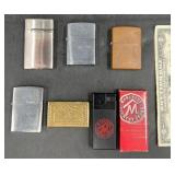 6 Collectible Lighters ï¿½ Zippo, Marlboro +