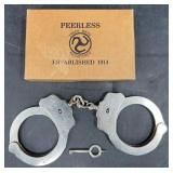 Vintage Peerless Handcuffs w Key & Box