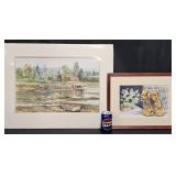 2 Original Watercolor Paintings - Doris Thayer +