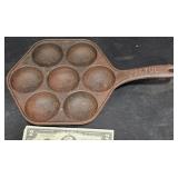 Vntg Jotul Cast Iron Aebleskiver Pan Norway