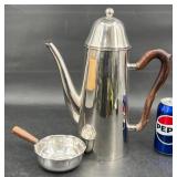 Italian Coffee Pot & Kronen Denmark Butter Warmer