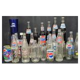Vintage Pepsi Bottles, Cans & Cup Collection