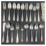 18 Pieces Vintage Sterling Silver Flatware