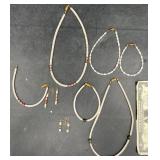 Puka Shell & Beadedï¿½Necklaces, Bracelet, Earrings