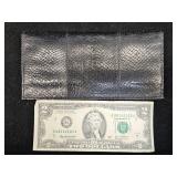 Salmon Leather Trifold Wallet