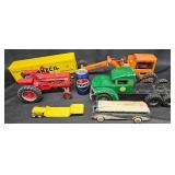 Vintageï¿½ Diecast Models - Farm Machinery, Bus +