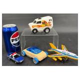 1976 Ohio Art Orange Peel Drag Van, Diecast Plane+