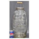 Vintageï¿½Gem Dandyï¿½Large Butter Churn Glass Jar