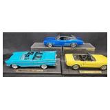 3 Diecast Model Cars - Bel Air, Mustang, Chevelle