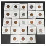 23 Error & Mis-Strike Wheat Pennies