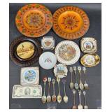 Vintage European Souvenirs ï¿½ Ashtrays, Spoons +