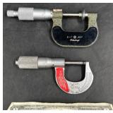 2 Outside Micrometers -ï¿½Mitutoyo +