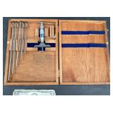 Fowler Micrometer Set w Wooden Case
