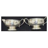Frank M. Whiting Sterling Sugar & Creamer Set