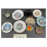 10 Vintage California Travel Souvenir Ashtrays