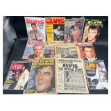 Vntg Elvis Presley-Themed Magazines, Newspapers