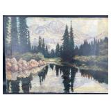 Antique Original Plein Air Landscape Painting