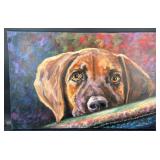Original Dog Painting by Blue Bond