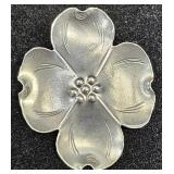 Vntg Sterling Stuart Nye Dogwood Flower Pendant