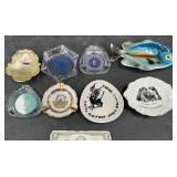 8 Assorted Souvenir Ashtrays -ï¿½NY World