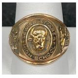 1966 10KT Gold High School Class Ring Sz 10.5