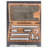 Set Tubular Inside Micrometerï¿½w Wooden Case