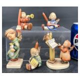 5 Hummel Figurines - Angel Trio, Bird Duet +