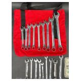 Assorted Combination Wrenchesï¿½w Carrying Bag
