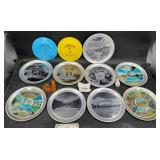 Vntg Alaska Souvenir Trays, Frisbees, Thermostat +