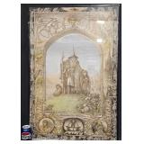 Vntg Lord of the Rings LOTR Art Poster 1988 Framed