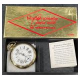 Vntg Westclox Mademoiselle Campus Pocket Watch