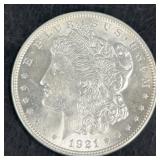 1921 Morgan Silver Dollar Coin