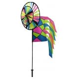 Case of 25 New Neon Colorblock Wind Spinners