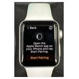 Apple Watch Series 3 w White Band- Unlocked, Works