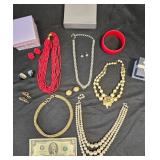 Vintage Jewelry w Necklaces & Bracelets