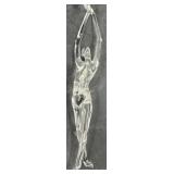 Art Glass Elongated Nude Dancer Figureï¿½Sculpture