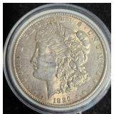 1889 Morgan Silver Dollar Coin Fine