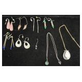 Artisan Earrings & Necklaces w Sterling, 14K Gold+