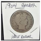 1904 Barber Half Dollar Coin