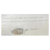Civil War Bullet from Bentonville N. Carolina 1865