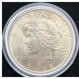 1923 U.S. Peace Silver Dollar Coin - Fine