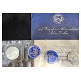 2 Eisenhower Unc Silver Dollars - 1971 & 1973