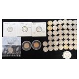 44 Silver U.S. Mercury Dimes Various Dates