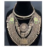 Traditional Cultural Hmong Xauv Silver Necklace